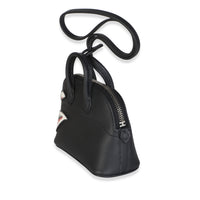 Hermès Black Swift Mini Bolide Shark Bag Charm 2