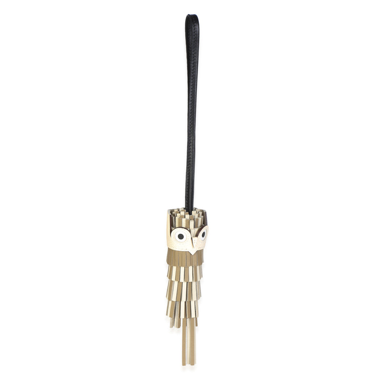 Hermès Beige Marfa Craie Noir Nata Blanc Milo Swift Epsom Chouette Owl Charm fv