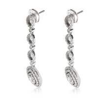 myGemma Oliva Triple Halo Pear Shape Drop Earrings in 18K White Gold 1.89 Ctw sv
