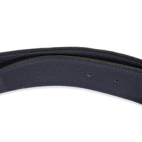 Hermès Black 135 & Bleu Nuit Togo Reversible 32mm Belt Strap stamp