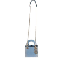 Christian Dior Blue Ombre Lizard Mini Lady Dior Handbag bv