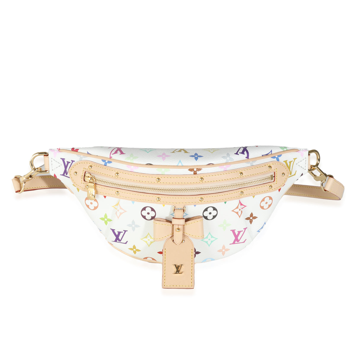 Louis Vuitton x TM White Multicolore Monogram Canvas High Rise Bumbag NM Handbag fv