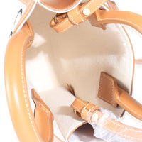 Celine Natural Tan Canvas Calfskin Mini Vertical Cabas Bag Handbag ad1