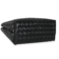 Bottega Veneta Black Nappa Intrecciato Small Andiamo With Chain Handbag av