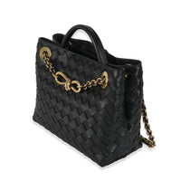 Bottega Veneta Black Nappa Intrecciato Small Andiamo With Chain Handbag bv