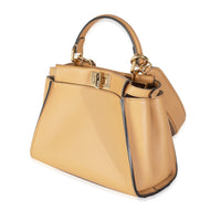 Fendi Miele Scuro Nappa Petite Peekaboo I SEE U Satchel Handbag sv