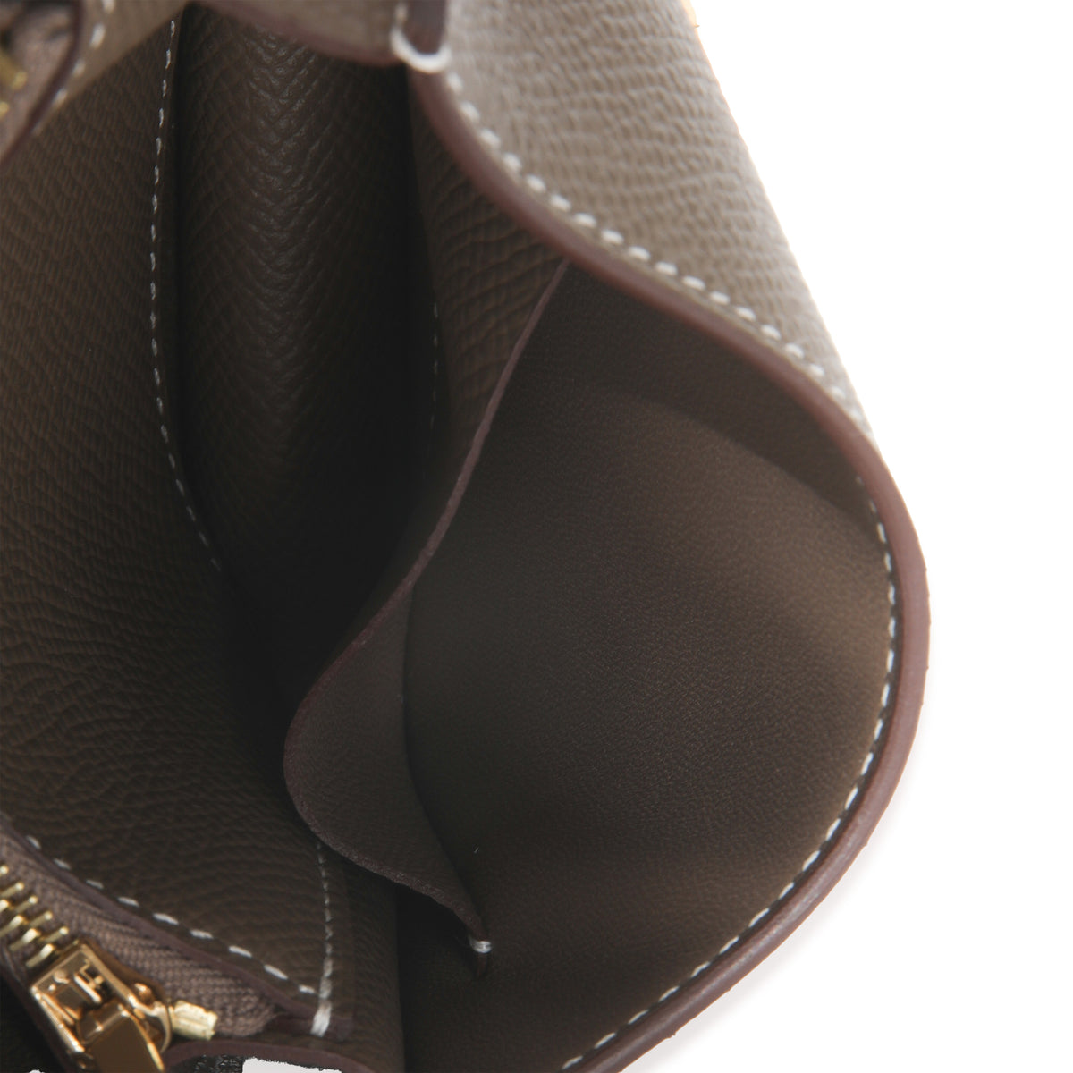 Hermès Etoupe Epsom Constance Slim Wallet GHW Handbag av