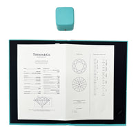 Tiffany & Co. 2.57 ct Round Brilliant Diamond Pave Solitaire Engagement Ring box