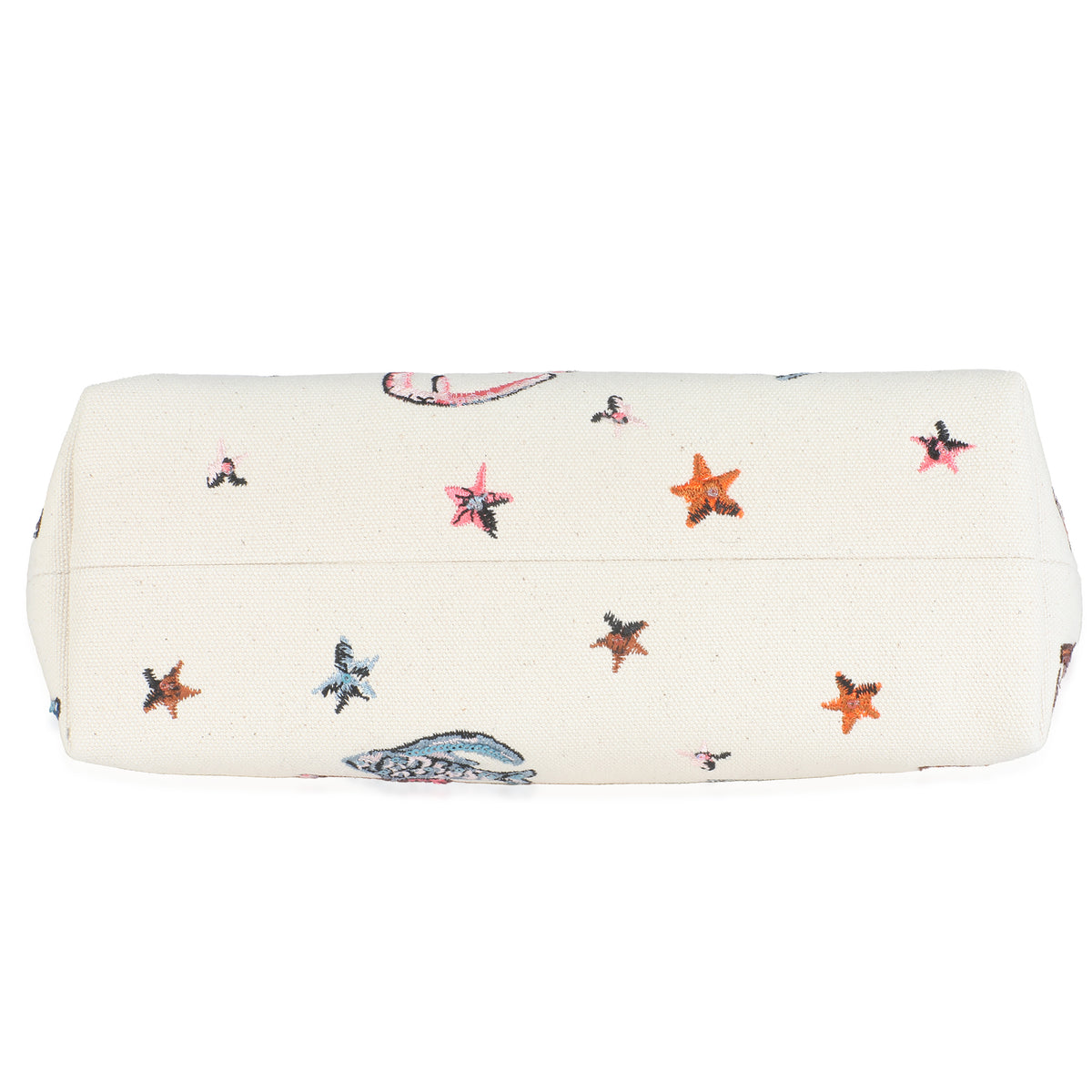 Fendi White Astrology Embroidered Canvas First Small Bag Handbag stamp