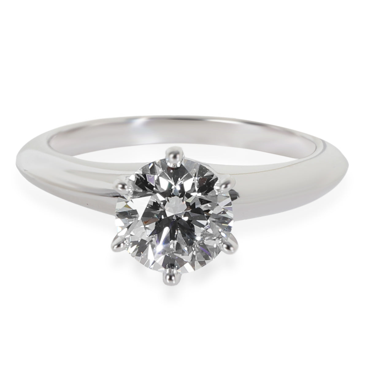 Tiffany & Co. 0.88 ct Round Brilliant Diamond Engagement Ring fv