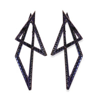 Stephen Webster Purple Titanium Diamond Vertigo Infinity Earrings bv