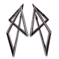 Stephen Webster Purple Titanium Diamond Vertigo Infinity Earrings fv