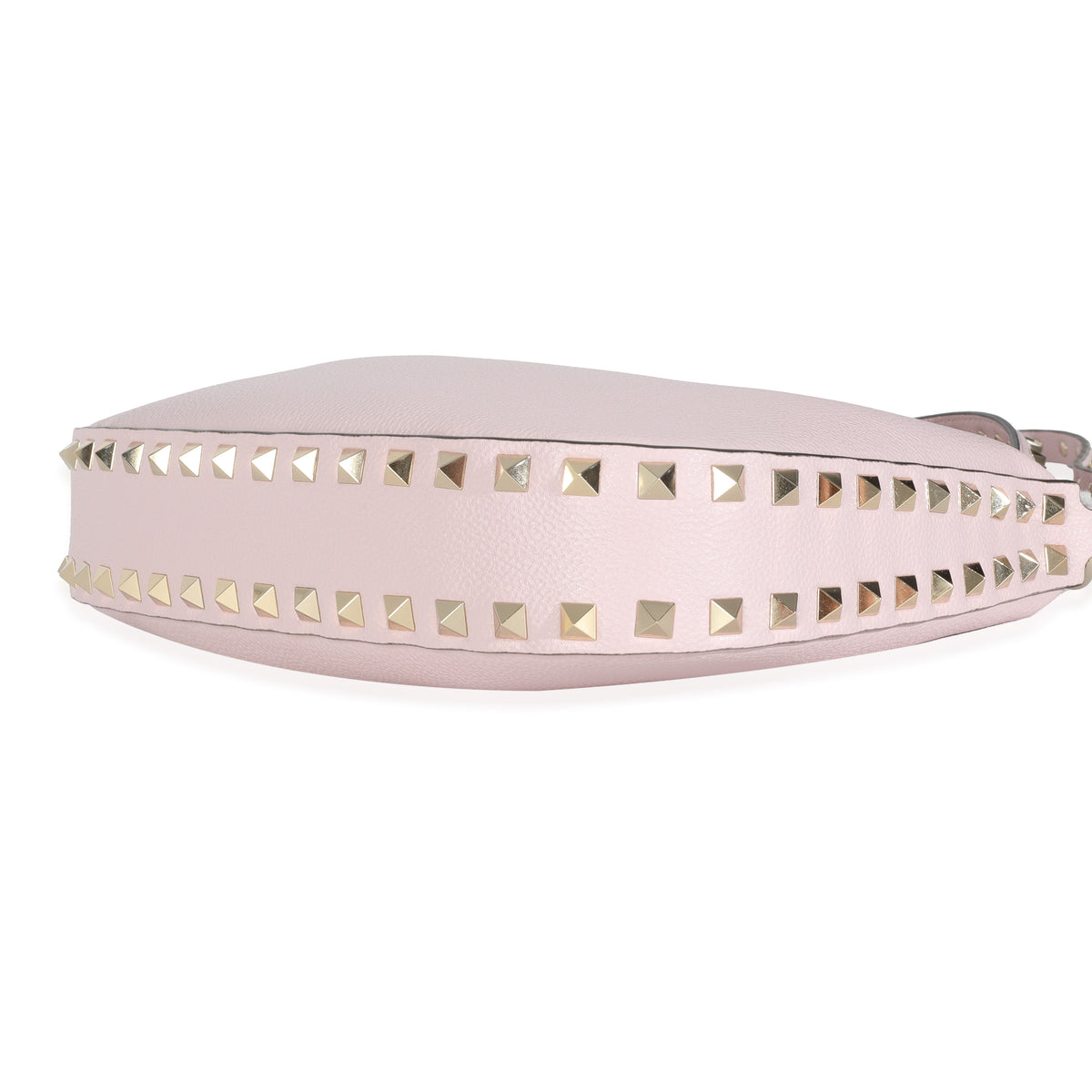 Valentino Water Lilac Grained Calfskin Rockstud Hobo Bag Handbag box
