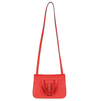 Hermès Rose Texas Clemence Halzan 25 PHW Handbag ad1