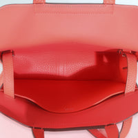 Hermès Rose Texas Clemence Halzan 25 PHW Handbag av