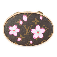 Louis Vuitton x TM Sakura Brown Monogram Cherry Blossom Nano Bucket Handbag stamp