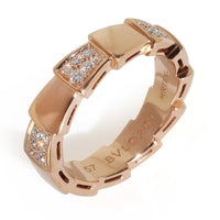 BVLGARI Rose Gold Diamond Serpenti Viper Ring av