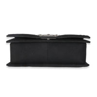 Chanel Black Jersey Strass Old Medium Boy Bag Handbag stamp