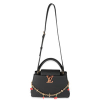 Louis Vuitton x TM Black Taurillon Capucines MM Handbag av