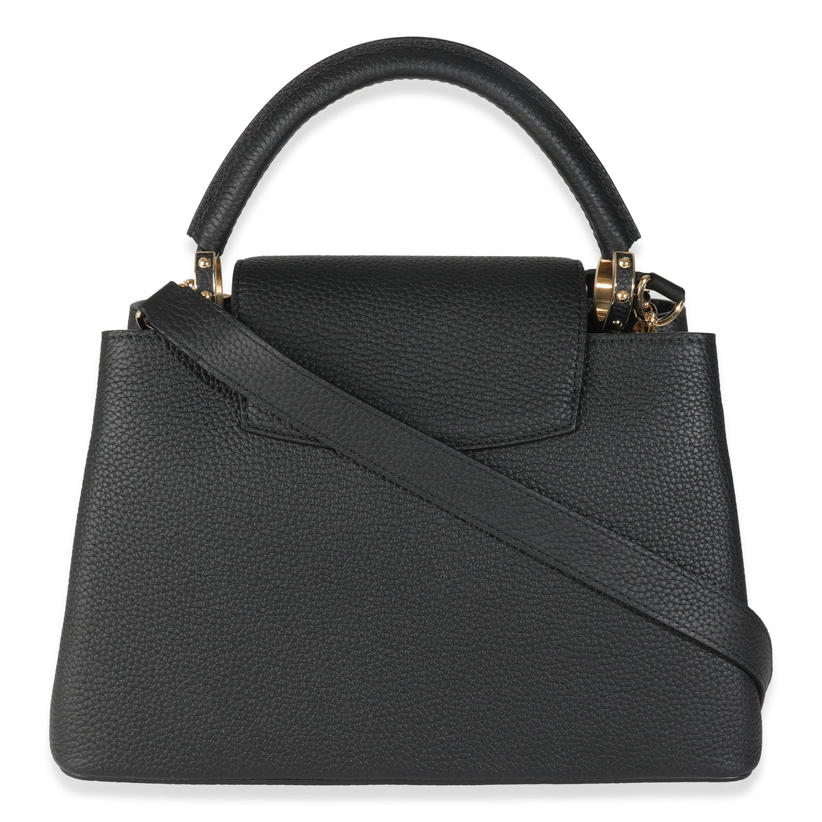 Louis Vuitton x TM Black Taurillon Capucines MM Handbag bv