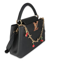 Louis Vuitton x TM Black Taurillon Capucines MM Handbag pv