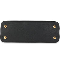 Louis Vuitton x TM Black Taurillon Capucines MM Handbag stamp
