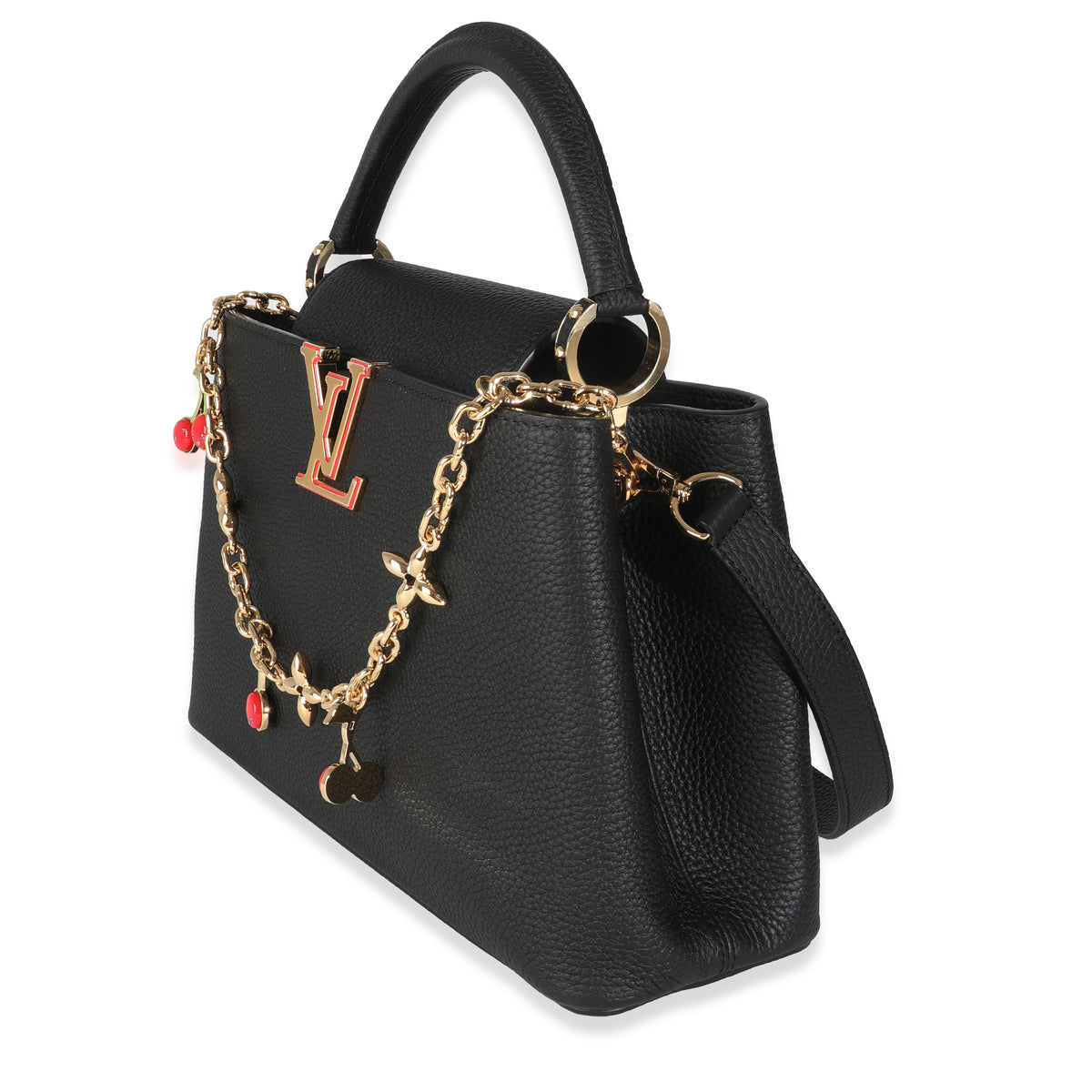 Louis Vuitton x TM Black Taurillon Capucines MM Handbag sv