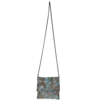 Chanel Silver Blue Graffiti CC Chainmail Flap Bag Handbag av