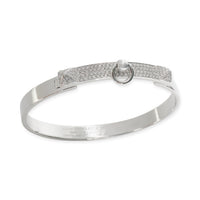 Hermès White Gold Diamond Collier de Chien Bracelet av