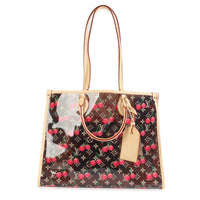Louis Vuitton x TM Monogram Cherry Crystal Onthego GM Handbag av