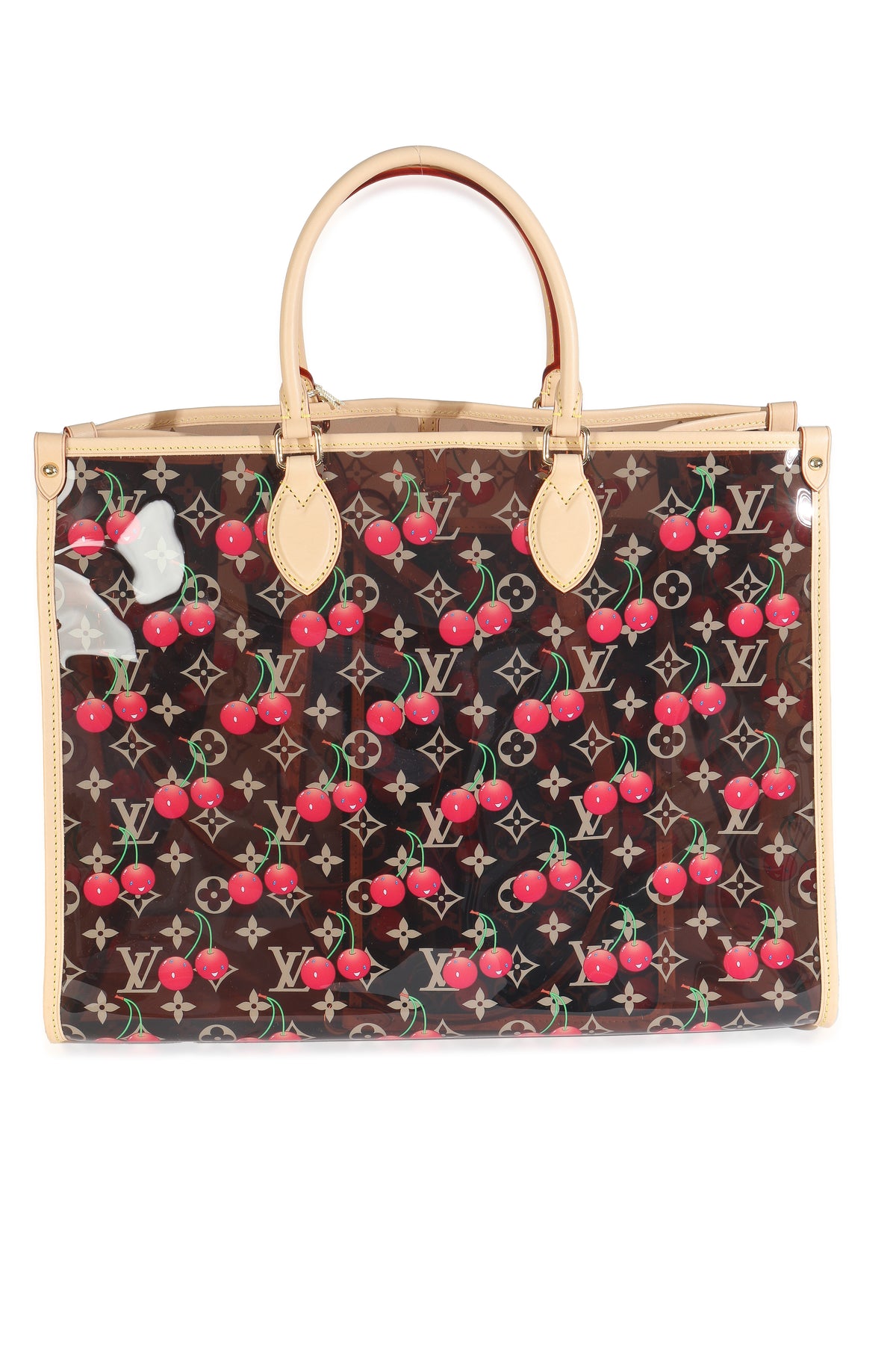 Louis Vuitton x TM Monogram Cherry Crystal Onthego GM Handbag bv