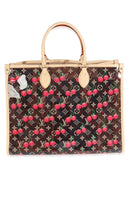 Louis Vuitton x TM Monogram Cherry Crystal Onthego GM Handbag bv
