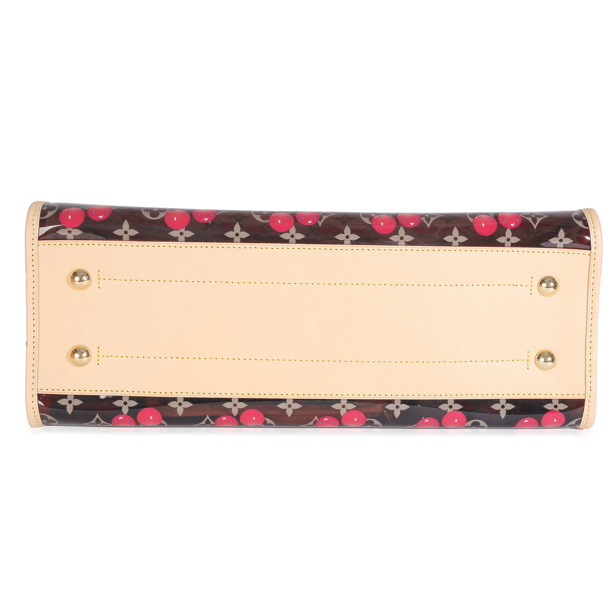 Louis Vuitton x TM Monogram Cherry Crystal Onthego GM Handbag stamp