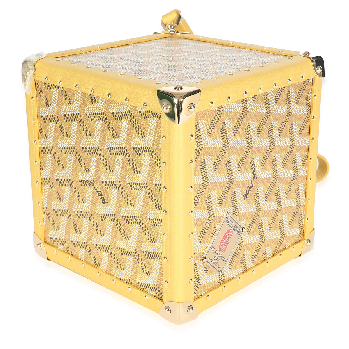 Goyard Gold ine Canvas De Trunk Bag Handbag clasp
