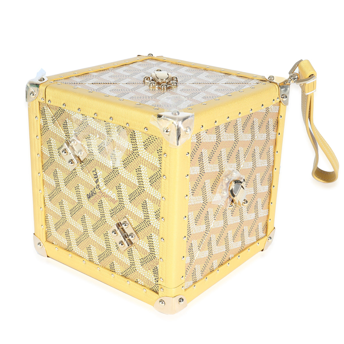 Goyard Gold ine Canvas De Trunk Bag Handbag pv