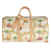 Louis Vuitton Monogram Surfin' Keepall Bandouliere 50 Sand Handbag fv