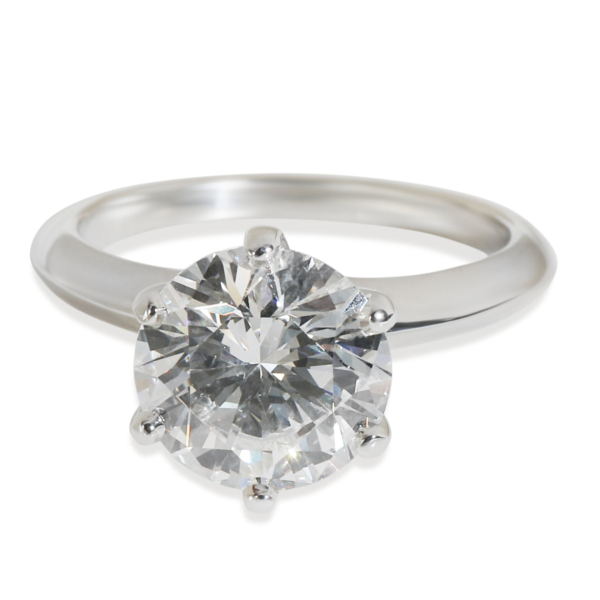 Tiffany & Co. 2.56 ct Round Brilliant Diamond Engagement Ring bv
