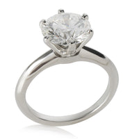 Tiffany & Co. 2.56 ct Round Brilliant Diamond Engagement Ring clasp