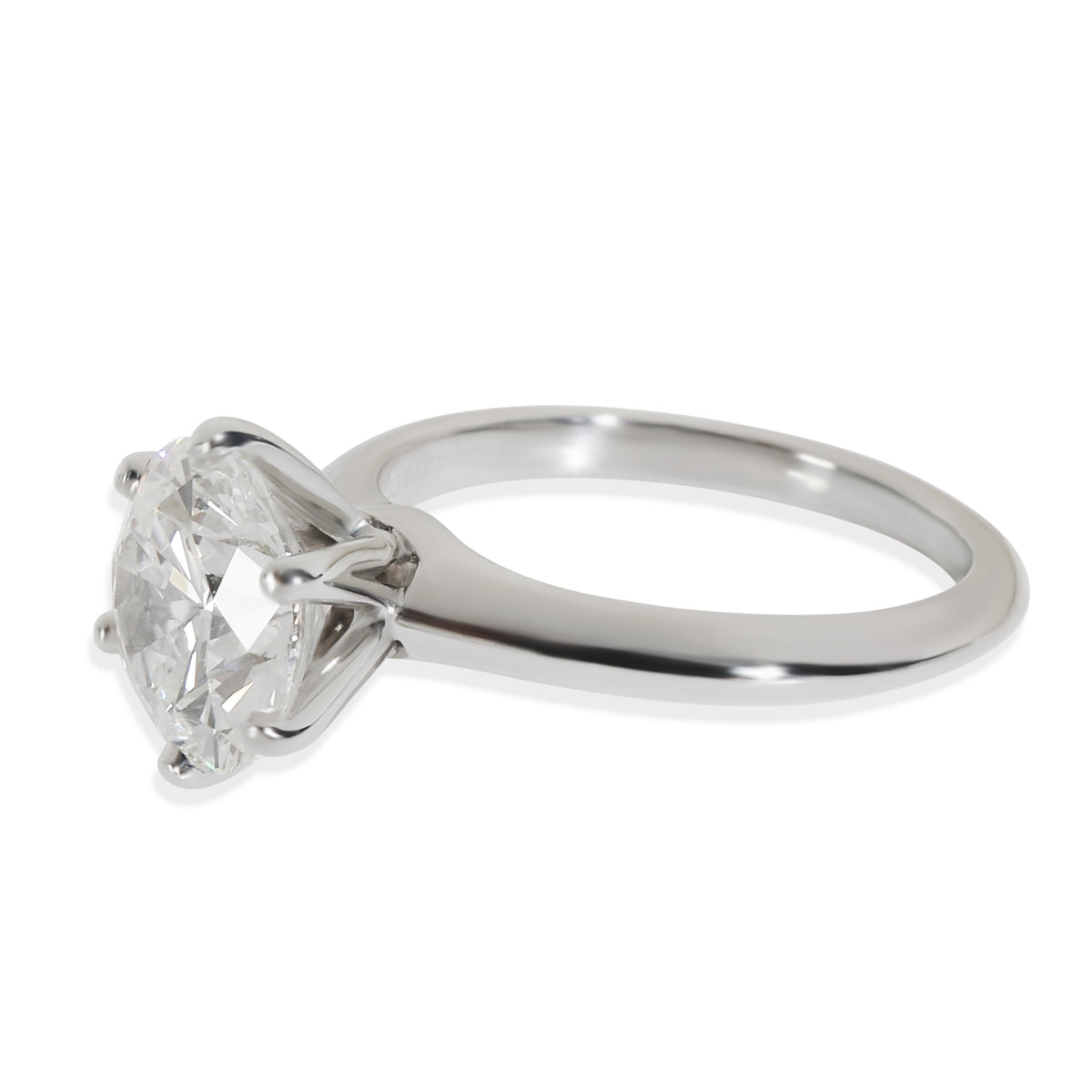 Tiffany & Co. 2.56 ct Round Brilliant Diamond Engagement Ring sv