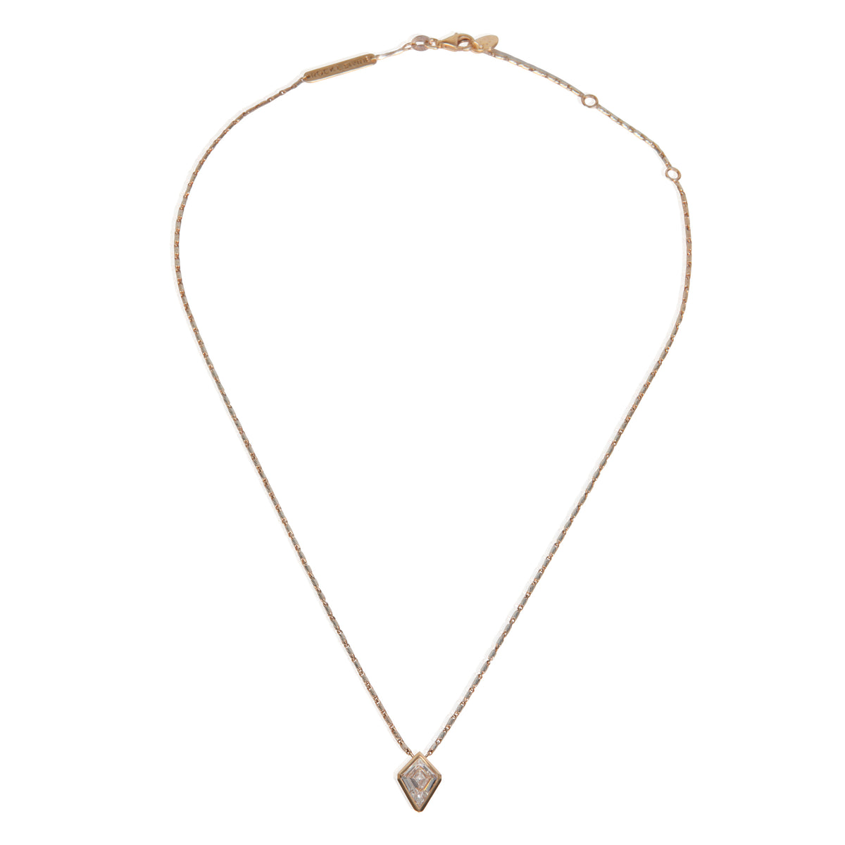 myGemma Rose Gold Diamond Kite Pendant pv