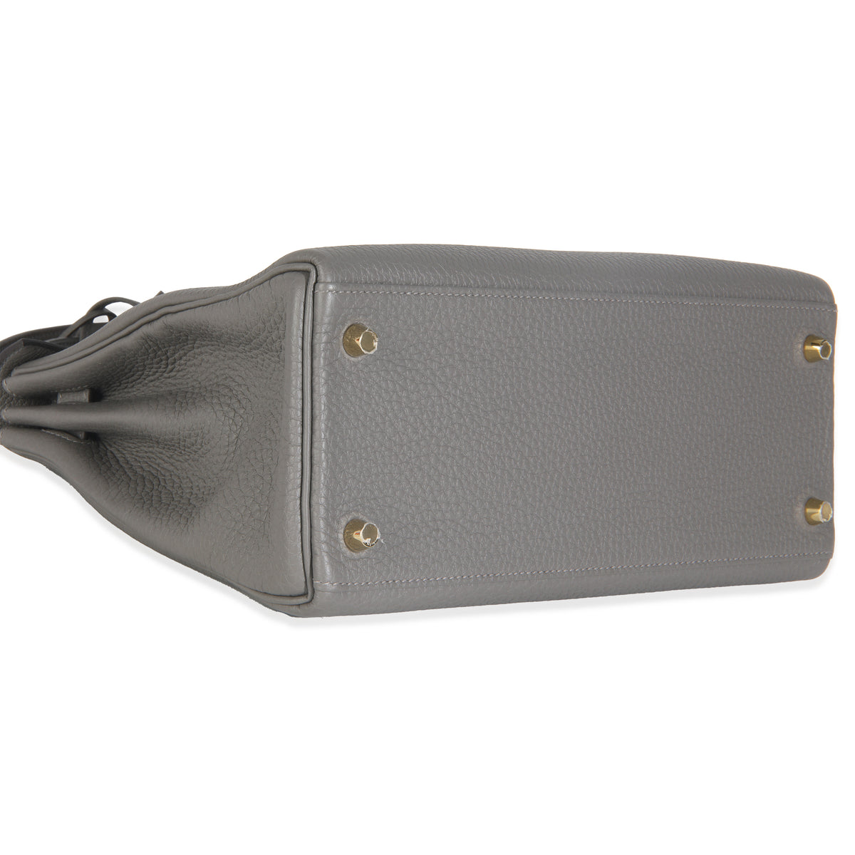 Hermès Etain Clemence Retourne Kelly 28 GHW Handbag clasp