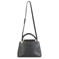 Louis Vuitton Black Taurillon Flower Crown Capucines MM Handbag av