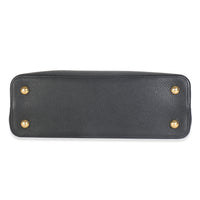 Louis Vuitton Black Taurillon Flower Crown Capucines MM Handbag clasp