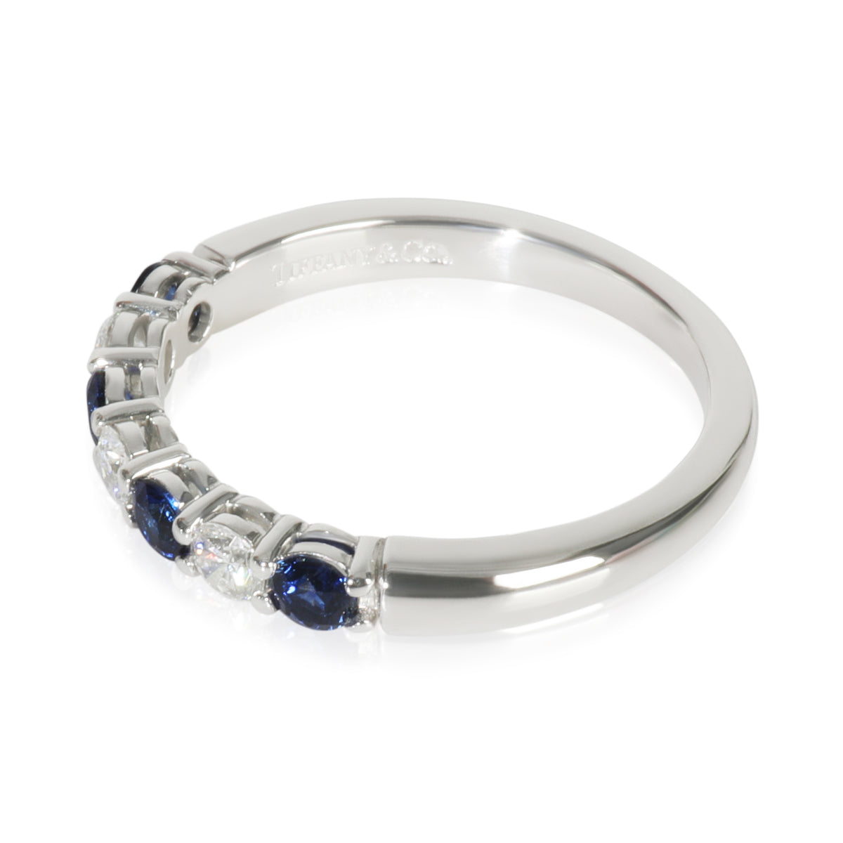 Tiffany & Co. Platinum Diamond Tiffany Together Band sv
