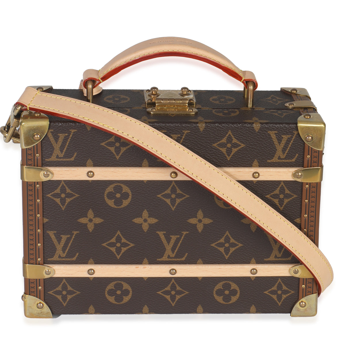 Louis Vuitton Monogram Canvas Handle Trunk Handbag bv