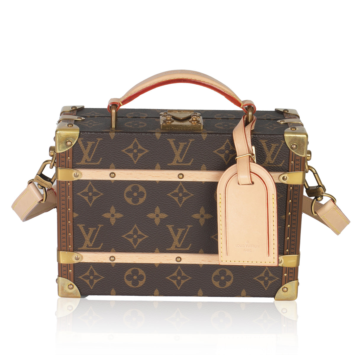 Louis Vuitton Monogram Canvas Handle Trunk Handbag fv