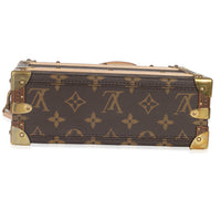Louis Vuitton Monogram Canvas Handle Trunk Handbag stamp