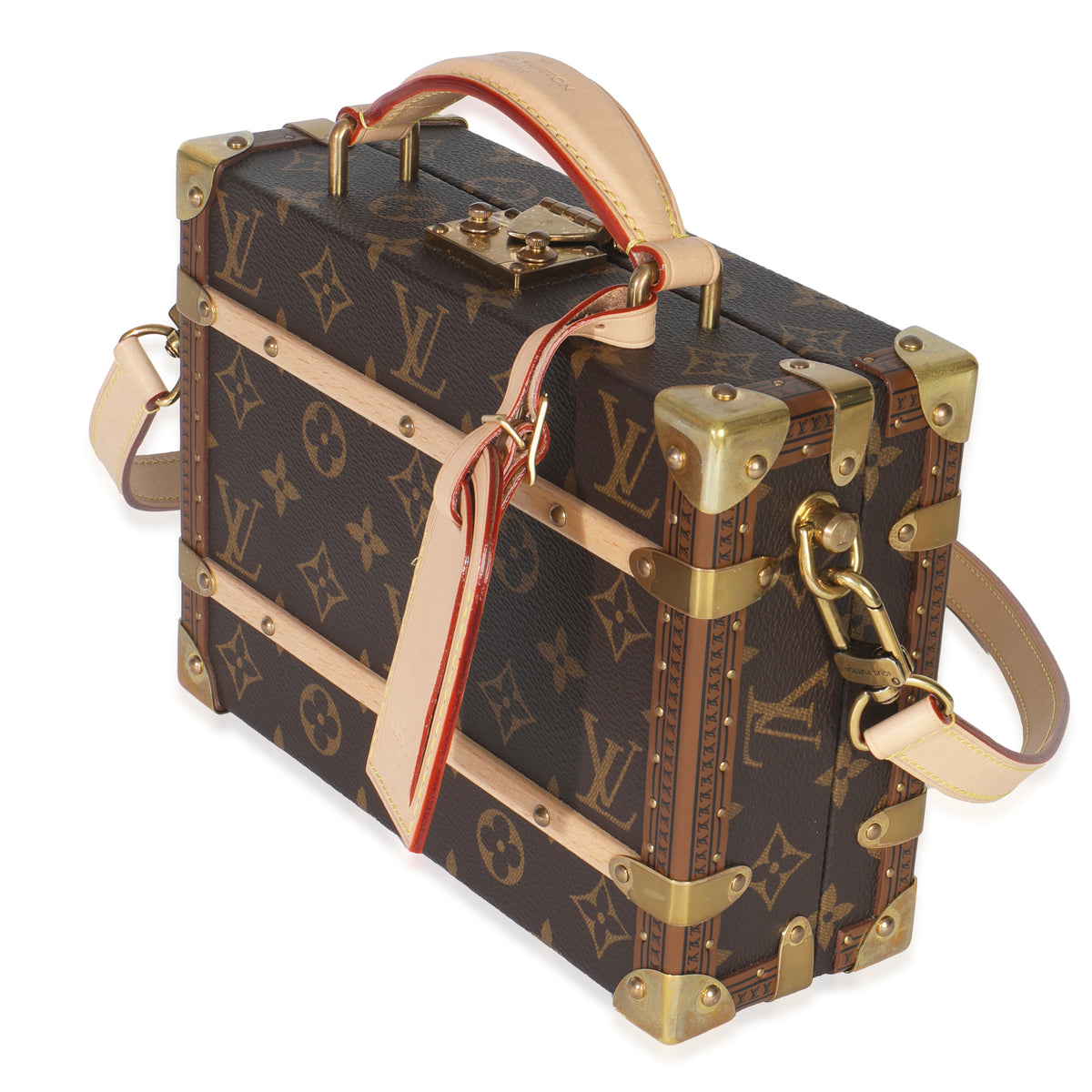 Louis Vuitton Monogram Canvas Handle Trunk Handbag sv