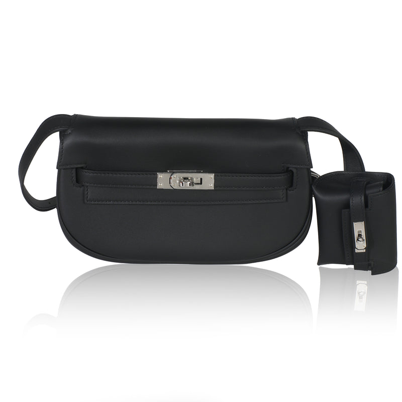 Hermès Black Swift Kelly Moove PHW Handbag fv