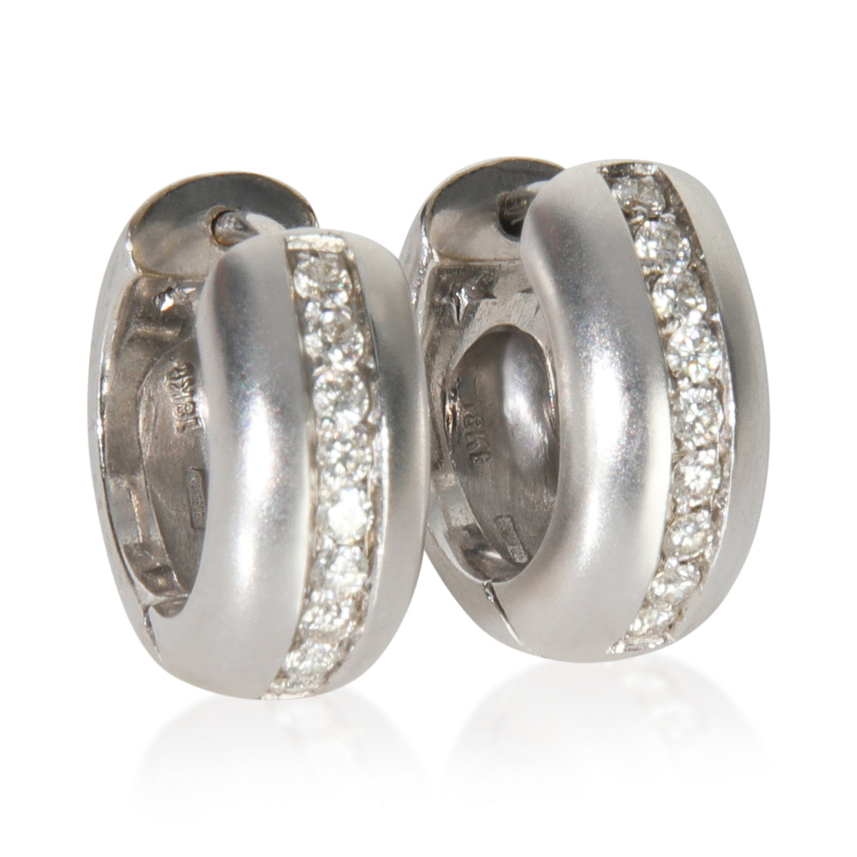 H. Stern White Gold Diamond Earrings fv